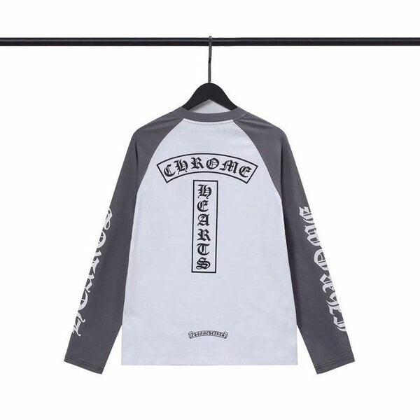 CHR*ME HEARTS* Baseball Long Sleeve grey