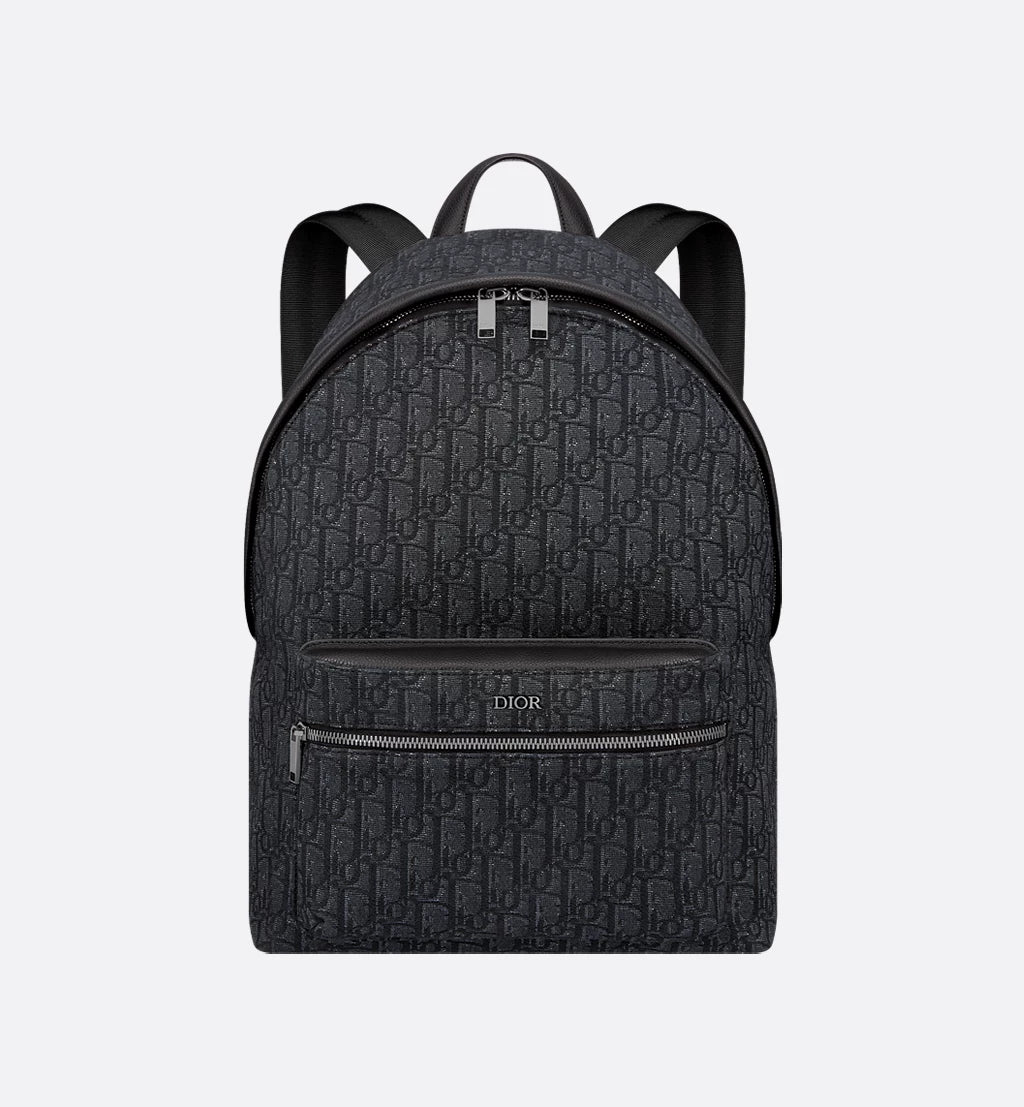 D ior Oblique Backpack black