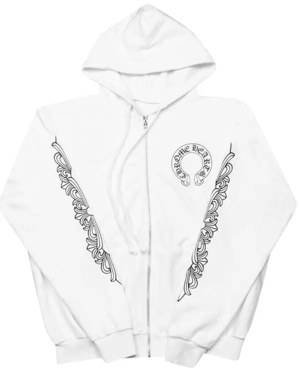 CHROME*HEARTS* Zip Up White